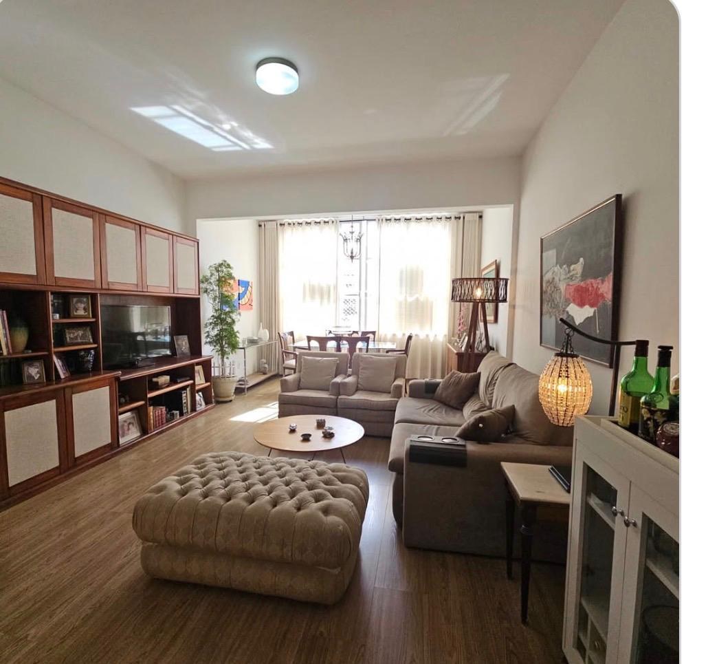 Sala de estar do apartamento AP1662, Leblon, colado no Rio Design